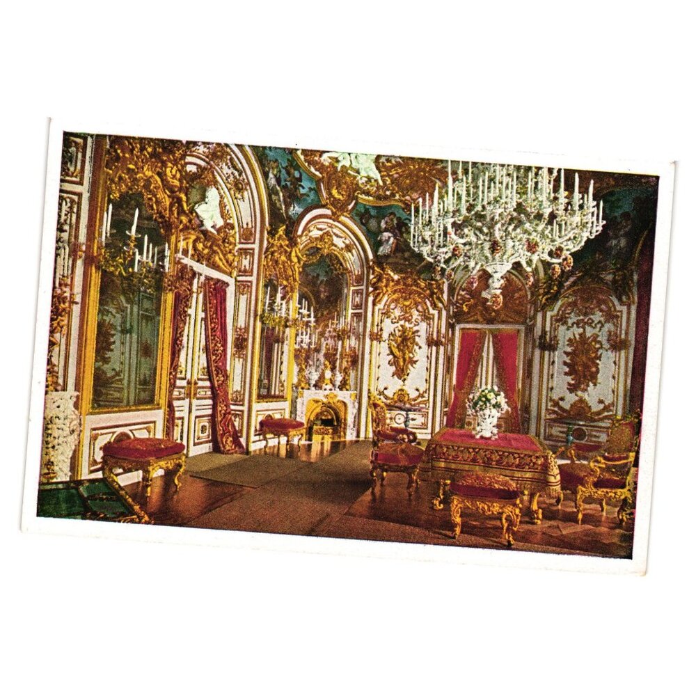 Königsschloss Herrenchiemsee Speisesimmer Postcard Nr 3469 Antique Architecture